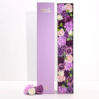 Extra Long Soap Flower Gift Box - Vintage Roses